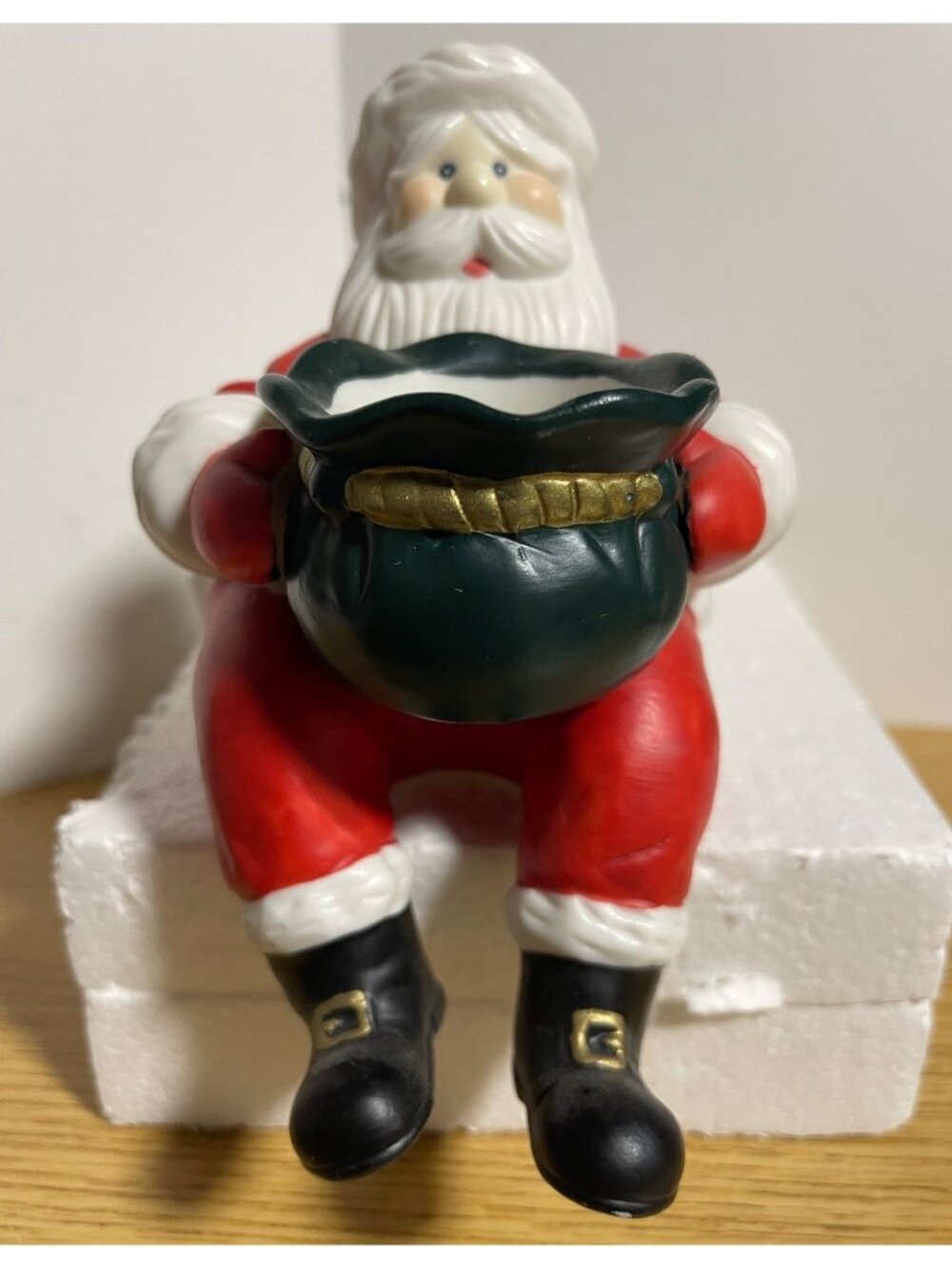 PartyLite Santa Shelf Sitter Tealight/Votive Candle Holder Model P0183 VTG 1990s